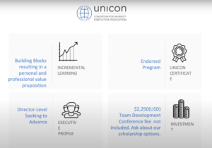 UNICON Leadership Academy (ULA) informational webinar featuring program co-directors Peter Methot and Monica Sacristan