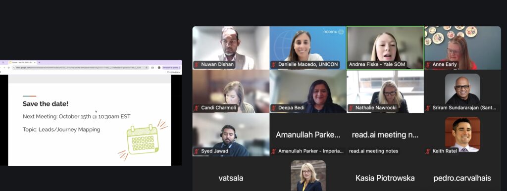 UNICON CRM Group Meeting, CRM in executive education