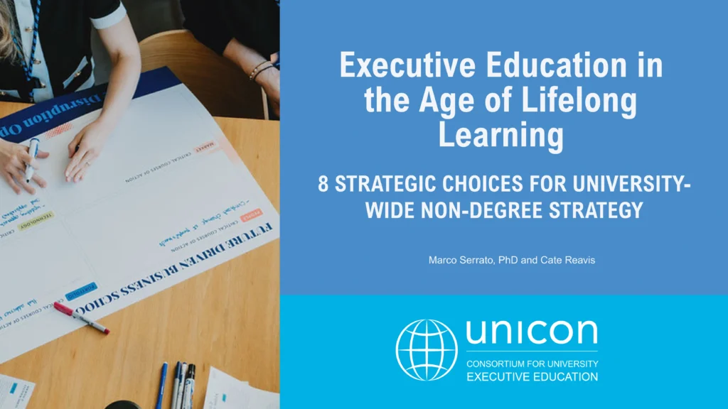 NEW UNICON Research: Executive Education & Lifelong Learning