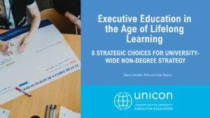 UNICON research report cover: Executive Education in the Age of Lifelong Learning