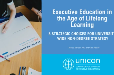 UNICON research report cover: Executive Education in the Age of Lifelong Learning