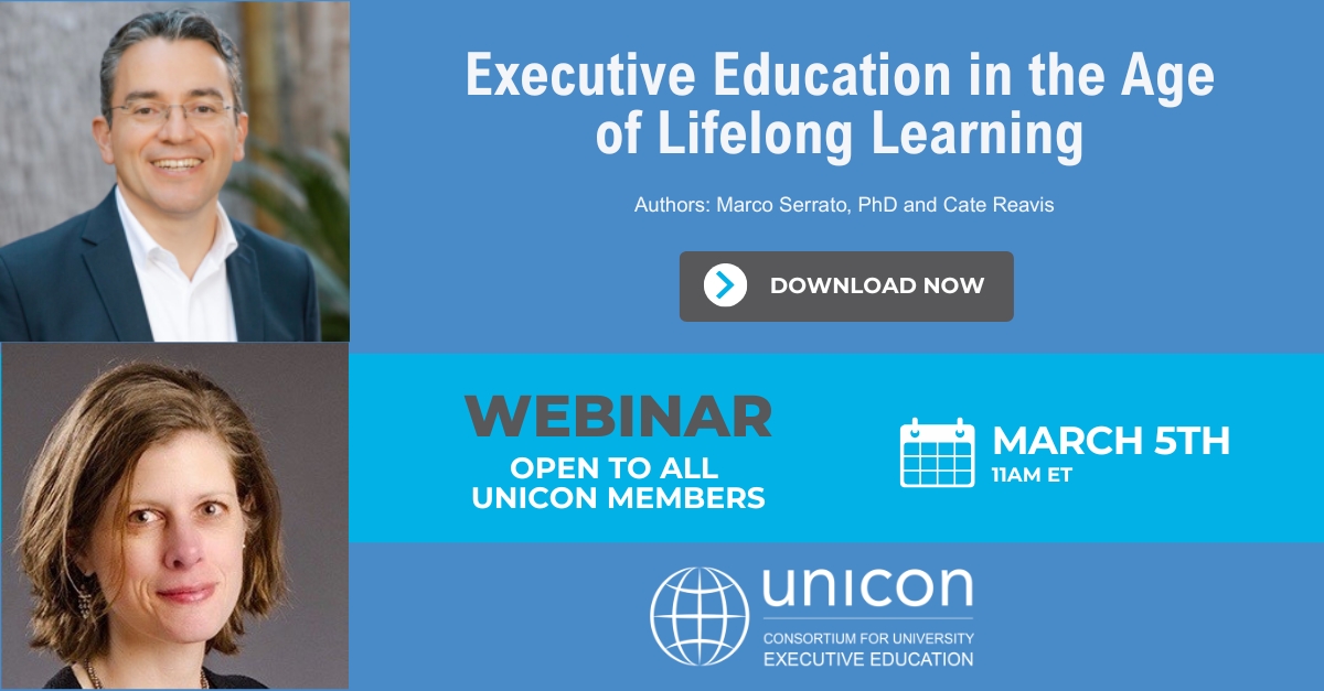 Executive Education in the Age of Lifelong Learning — 8 strategic choices for university-wide non-degree strategy (UNICON)