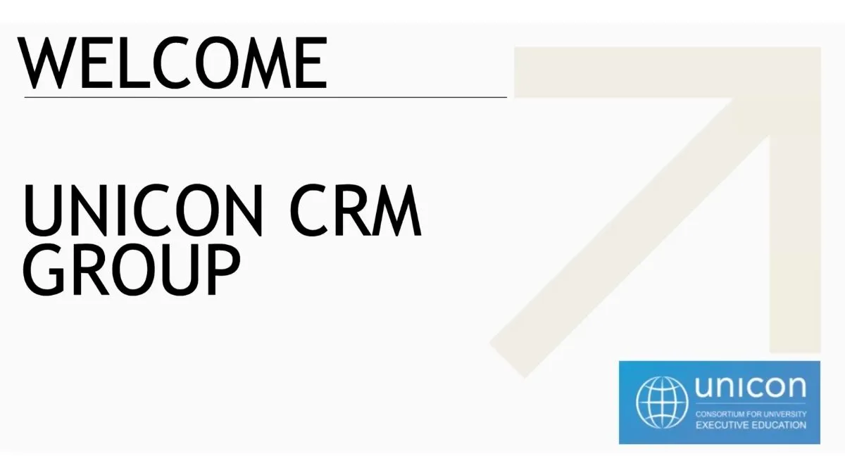 UNICON CRM Group: Stop Buying, Start Using (Next Meeting, Feb 19th)