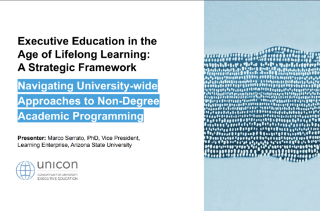 Executive Education & Lifelong Learning: UNICON Webinar Recap
