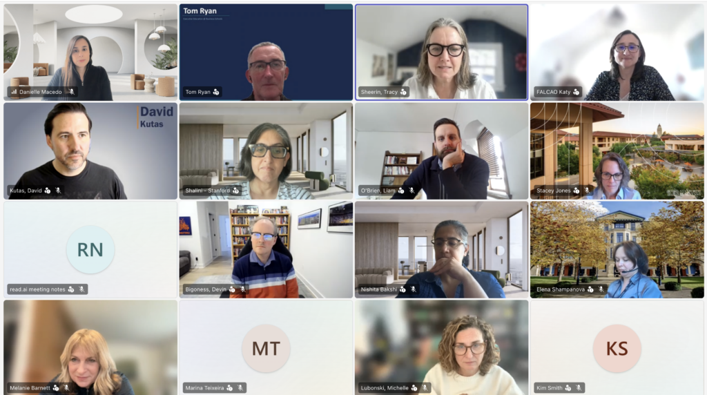 UNICON Tech Disruptors Group webinar screenshot — AI in B2B Account Management, March 2026, with guest speaker Tom Ryan