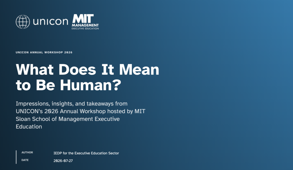 What Does It Mean to Be Human? — UNICON 2026 Annual Workshop report cover